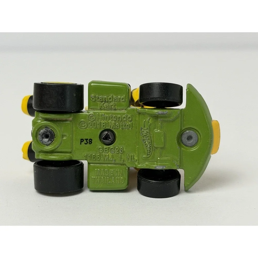 2022 HOT WHEELS MARIO KART STANDARD KART BOWSER YELLOW DIECAST 2 1/4